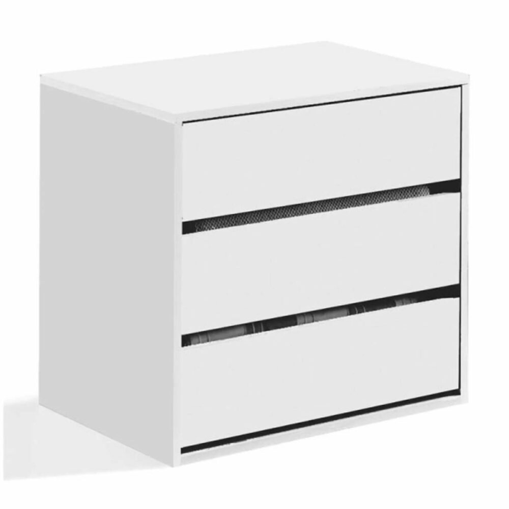 Caisson 3 Tiroirs Pour Intérieur D'armoire - Tsira - L 60 X L 44 X H 57 Cm