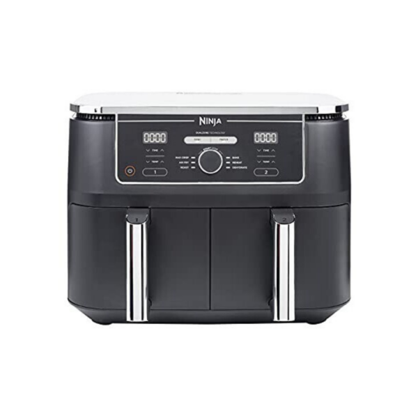 QA Ninja AF400EU friteuse Double 9,5 L Autonome 2470 W Friteuse d'air chaud Noir